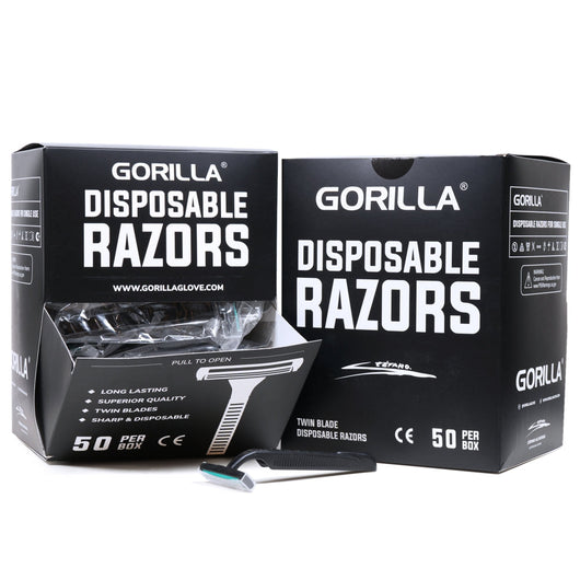 Rasoirs Gorilla Black Twin Blade (50/Boîte) - Prix par boîte