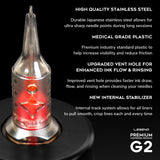 Cartouches Legend Premium G2 (2e génération) - Bugpin Round Liners - #8 (0.25mm) - Boîte de 20
