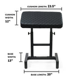 CAM Verstellbare XXL Armlehne – Rautensteppung – Hochwertige 7,6 cm dicke Polsterung