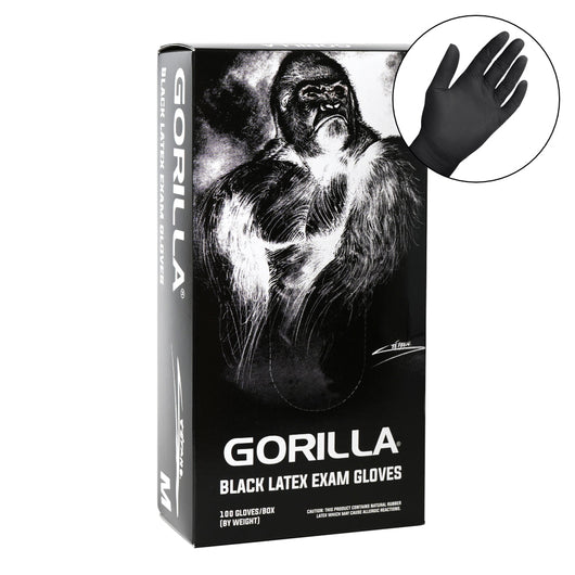 Gorilla schwarze Latexhandschuhe für Untersuchungen