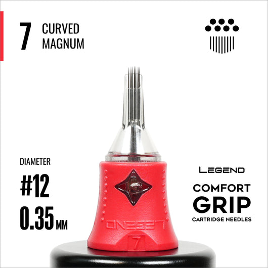 Legend Comfort Grip Cartridges – Curved Magnums – #12 (0,35mm) – 20 Stück/Box